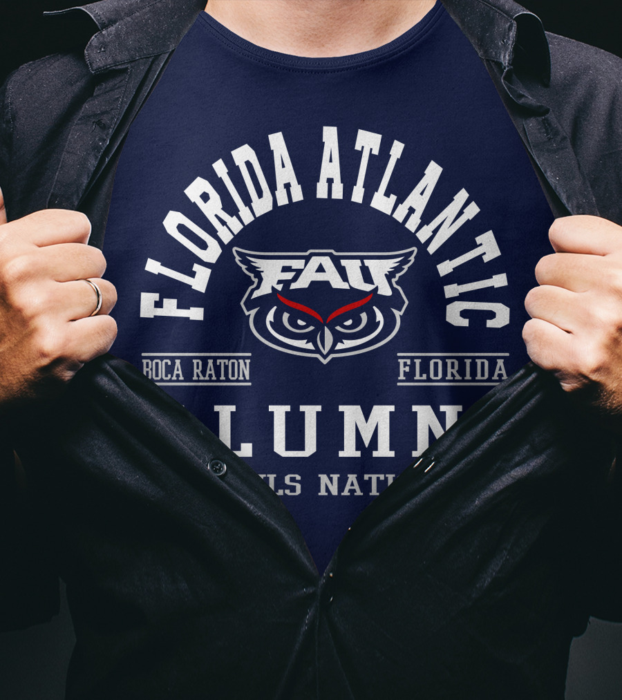 Florida Atlantic Alumni Owls Nation Boca Raton Florida T-Shirt
