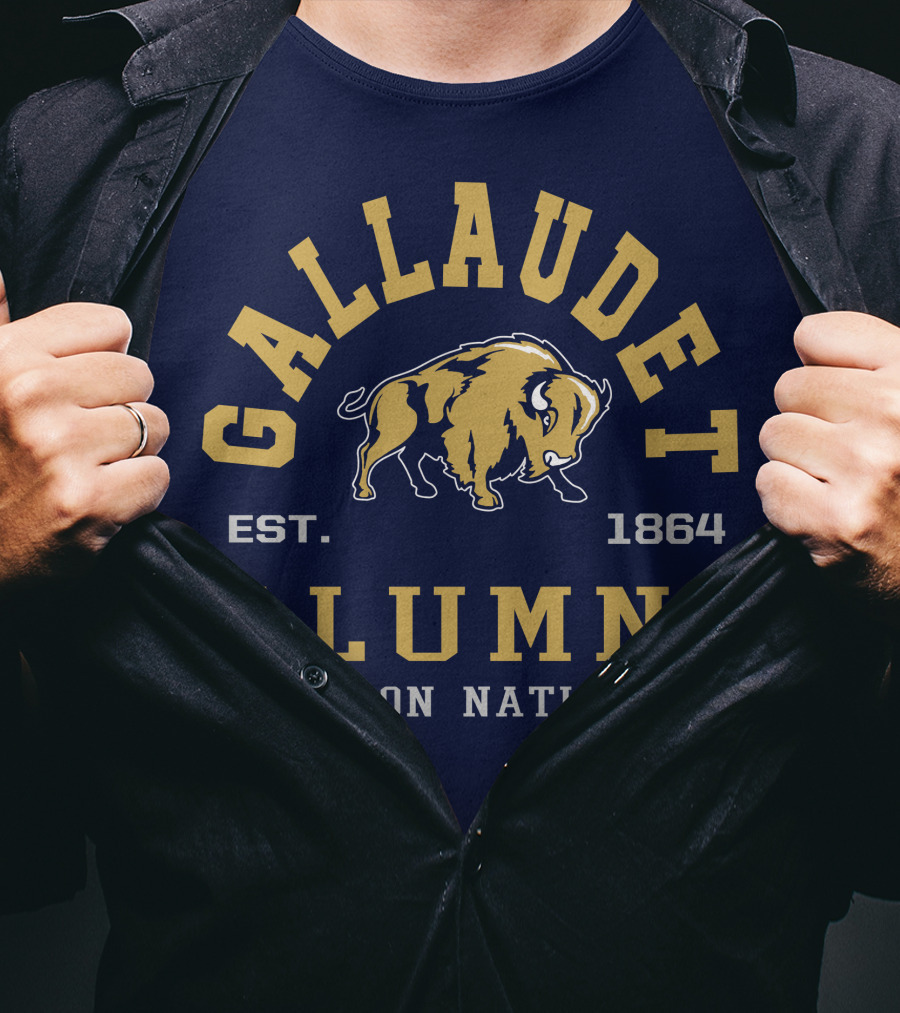 Gallaudet Alumni Bison Nation Est. 1864 T-Shirt