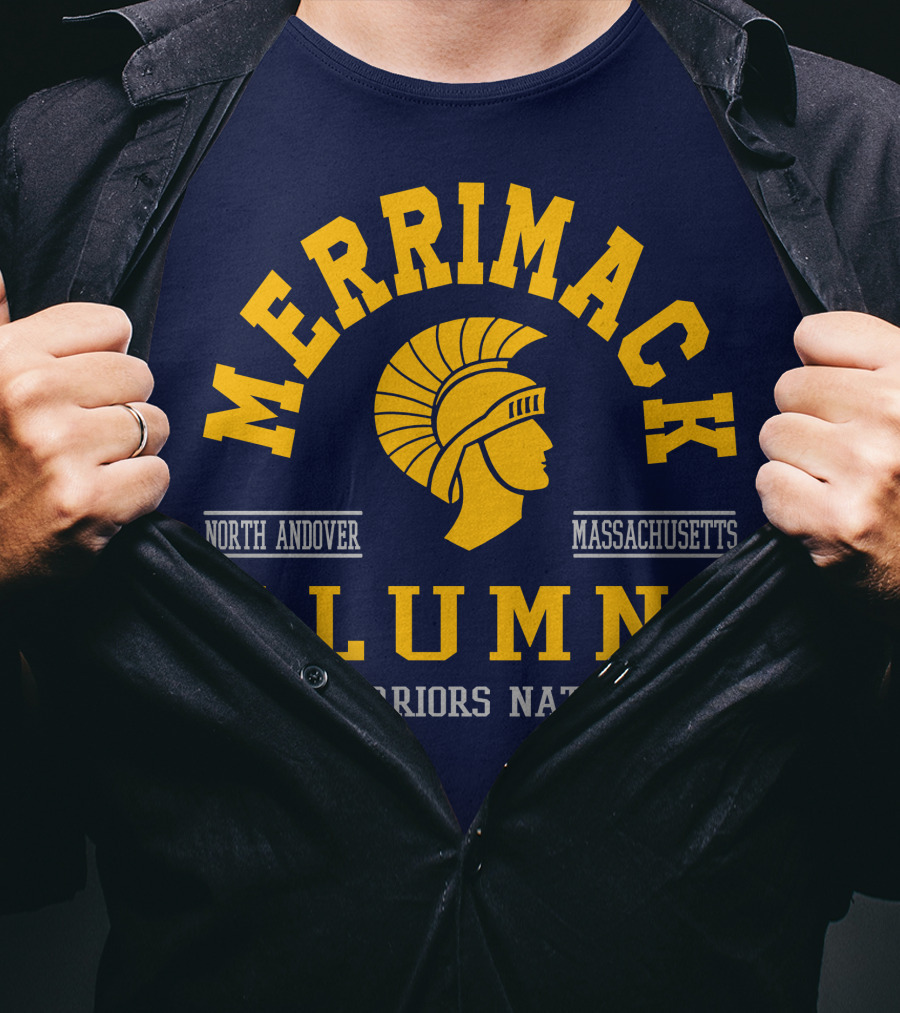 Merrimack College Warriors Nation Alumni North Andover Massachusetts T-Shirt