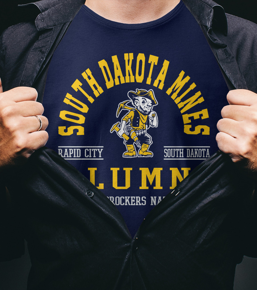 South Dakota Mines Rapid City Hardrockers Nation Alumni T-Shirt