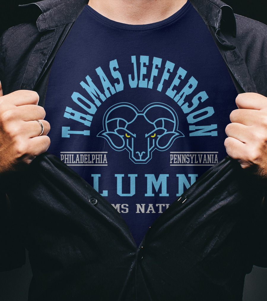 Thomas Jefferson Alumni Rams Nation Philadelphia Pennsylvania T-Shirt
