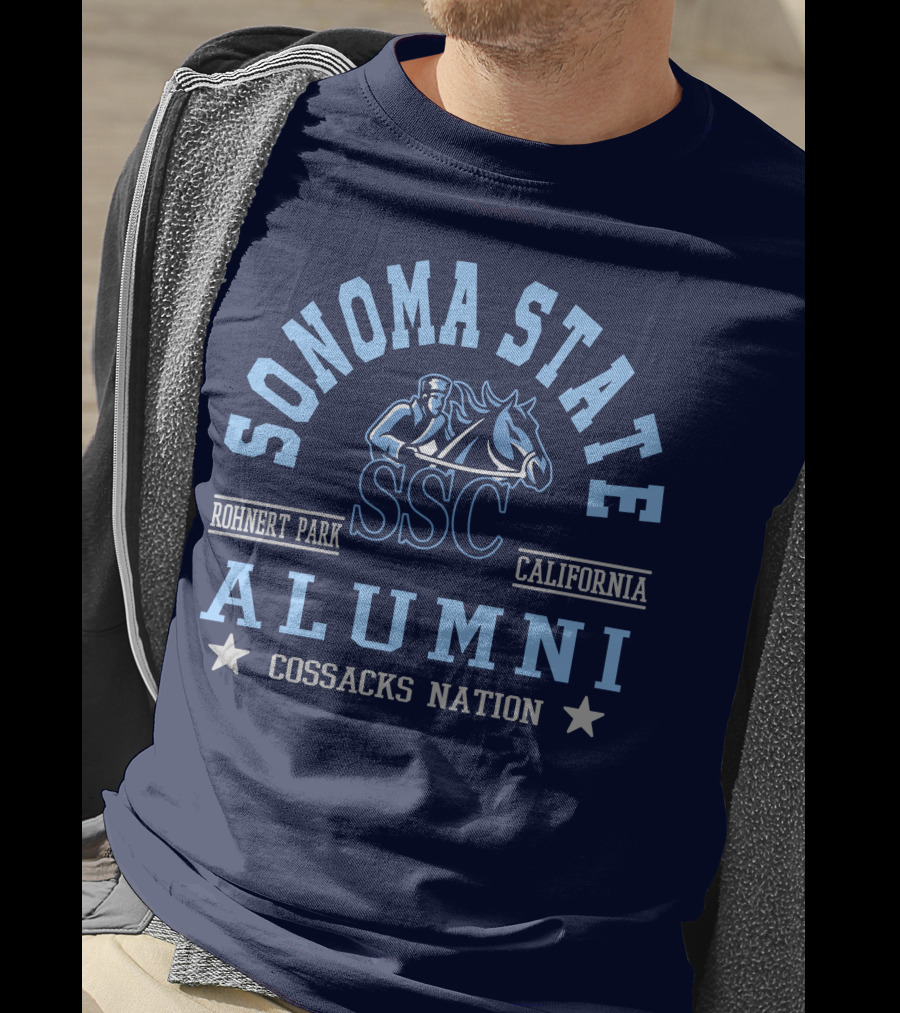 Sonoma State SSC Alumni Cossacks Nation Rohnert Park California T-Shirt