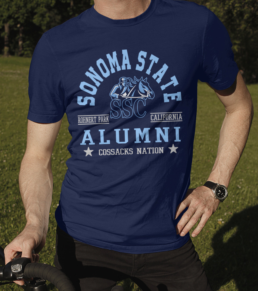 Sonoma State SSC Alumni Cossacks Nation Rohnert Park California T-Shirt