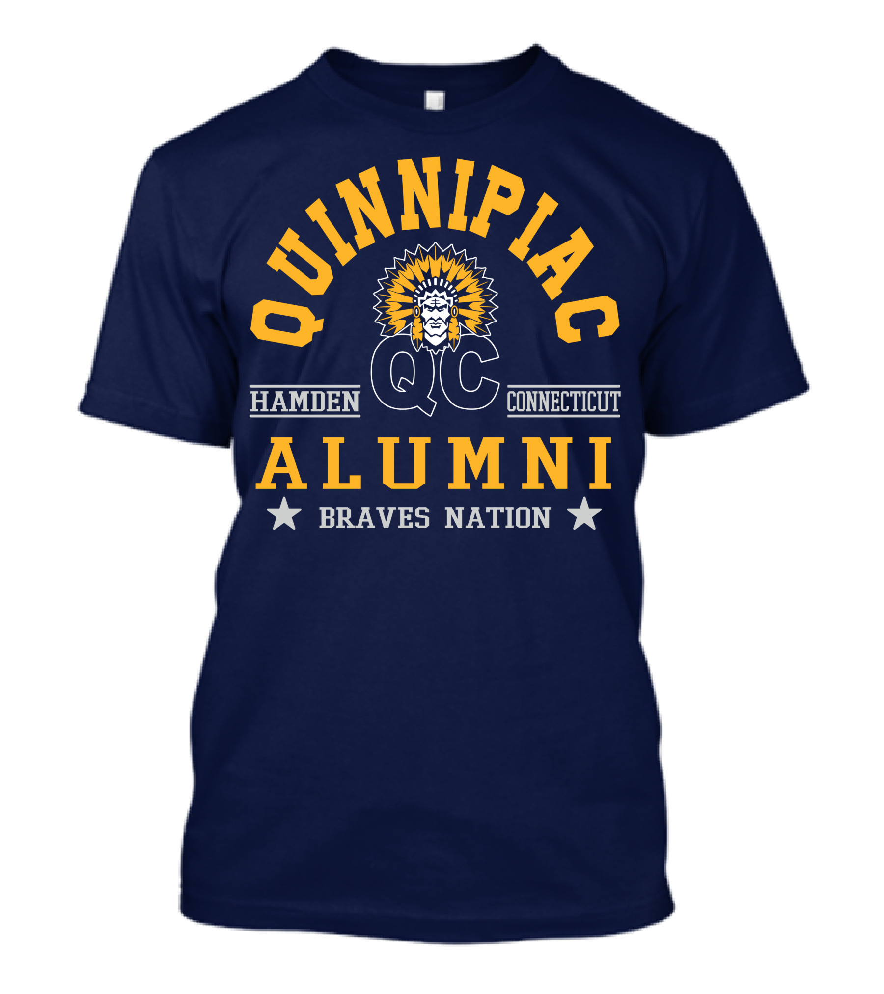 Quinnipiac QC Hamden Connecticut Alumni Braves Nation T-Shirt