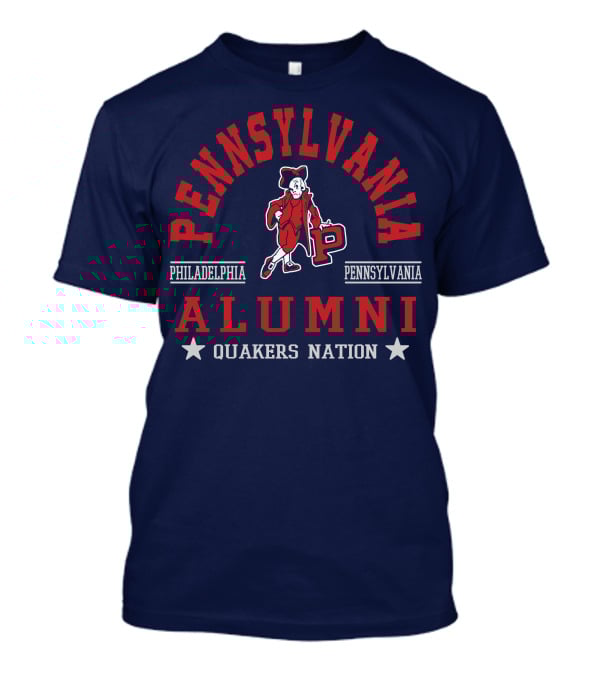 Pennsylvania Alumni Quakers Nation Philadelphia Pennsylvania T-Shirt