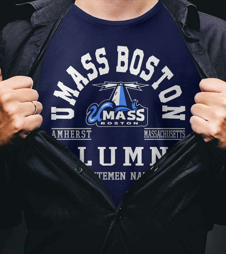 UMass Boston Alumni Amherst Massachusetts Minutemen Nation T-Shirt