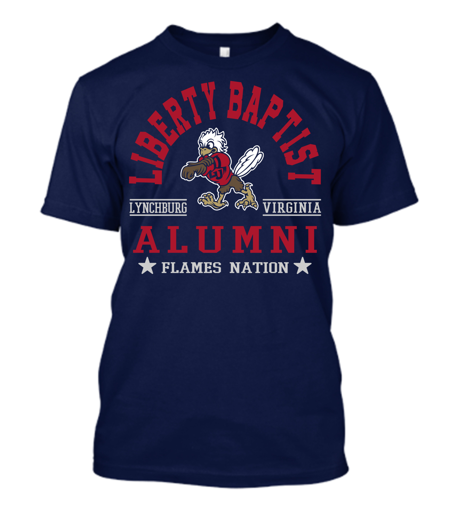 Liberty Baptist Alumni Lynchburg Virginia Flames Nation T-Shirt