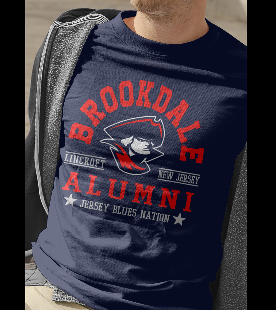 Brookdale Alumni Lincroft New Jersey Jersey Blues Nation T-Shirt