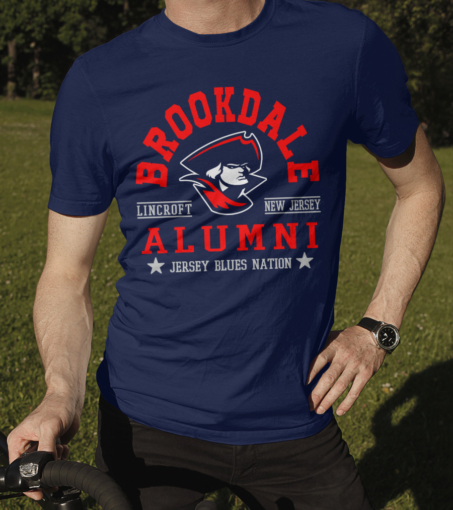 Brookdale Alumni Lincroft New Jersey Jersey Blues Nation T-Shirt