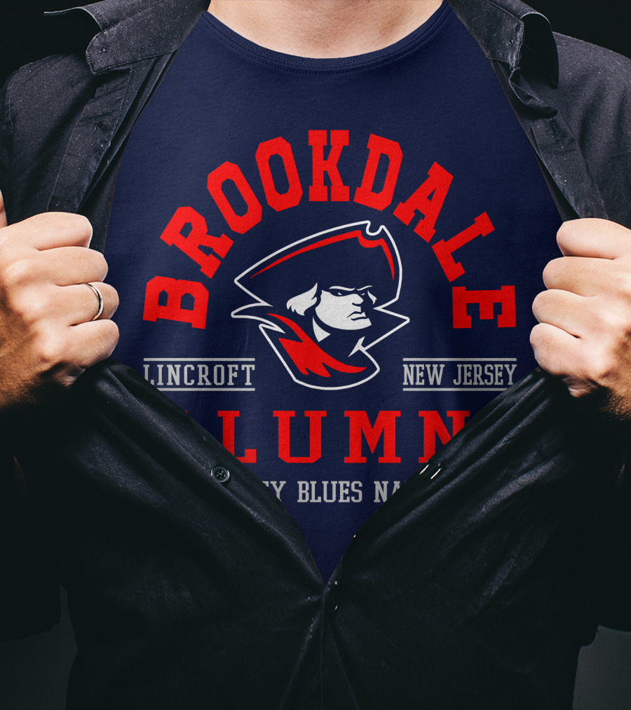 Brookdale Alumni Lincroft New Jersey Jersey Blues Nation T-Shirt