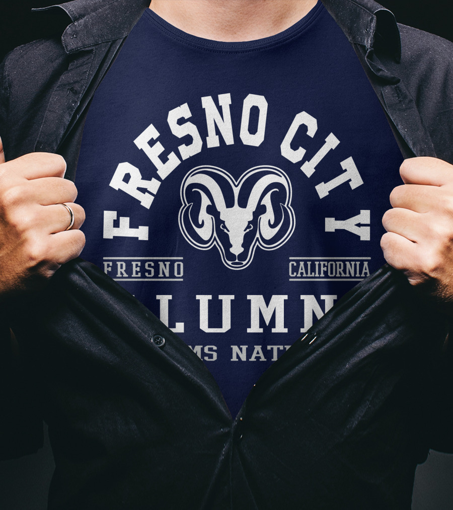Fresno City California Alumni Rams Nation T-Shirt