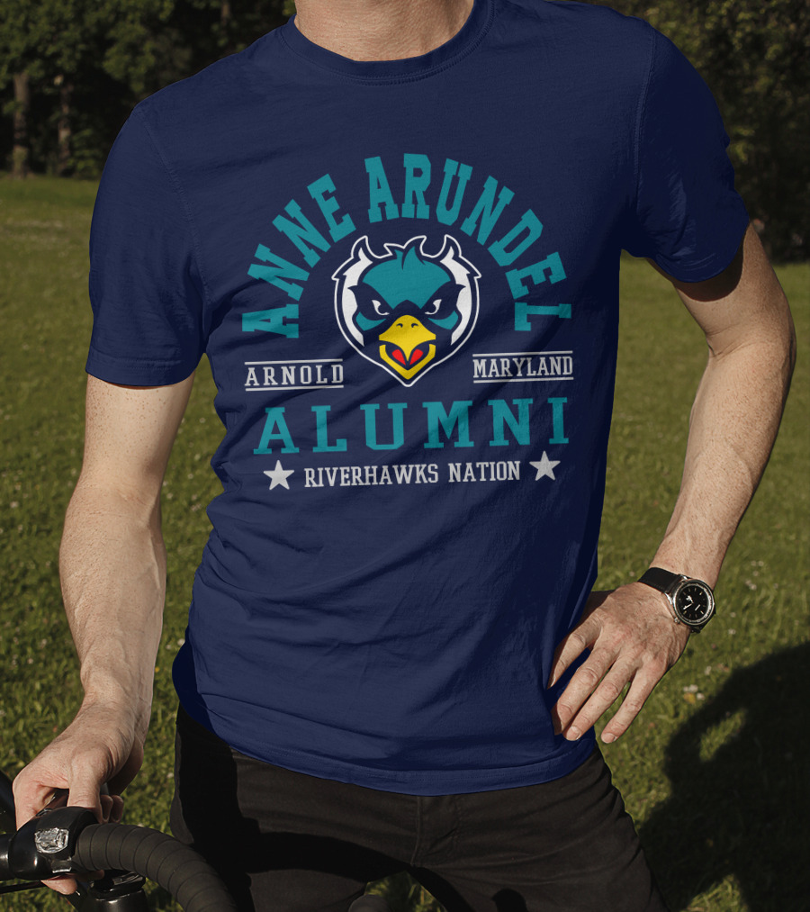 Anne Arundel Alumni Arnold Maryland Riverhawks Nation T-Shirt