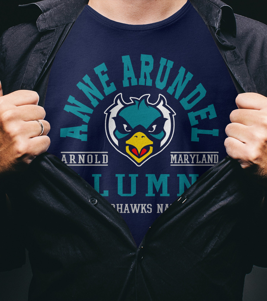 Anne Arundel Alumni Arnold Maryland Riverhawks Nation T-Shirt