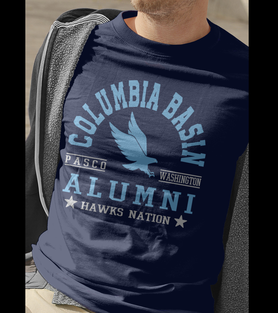 Columbia Basin Alumni Hawks Nation Pasco Washington T-Shirt