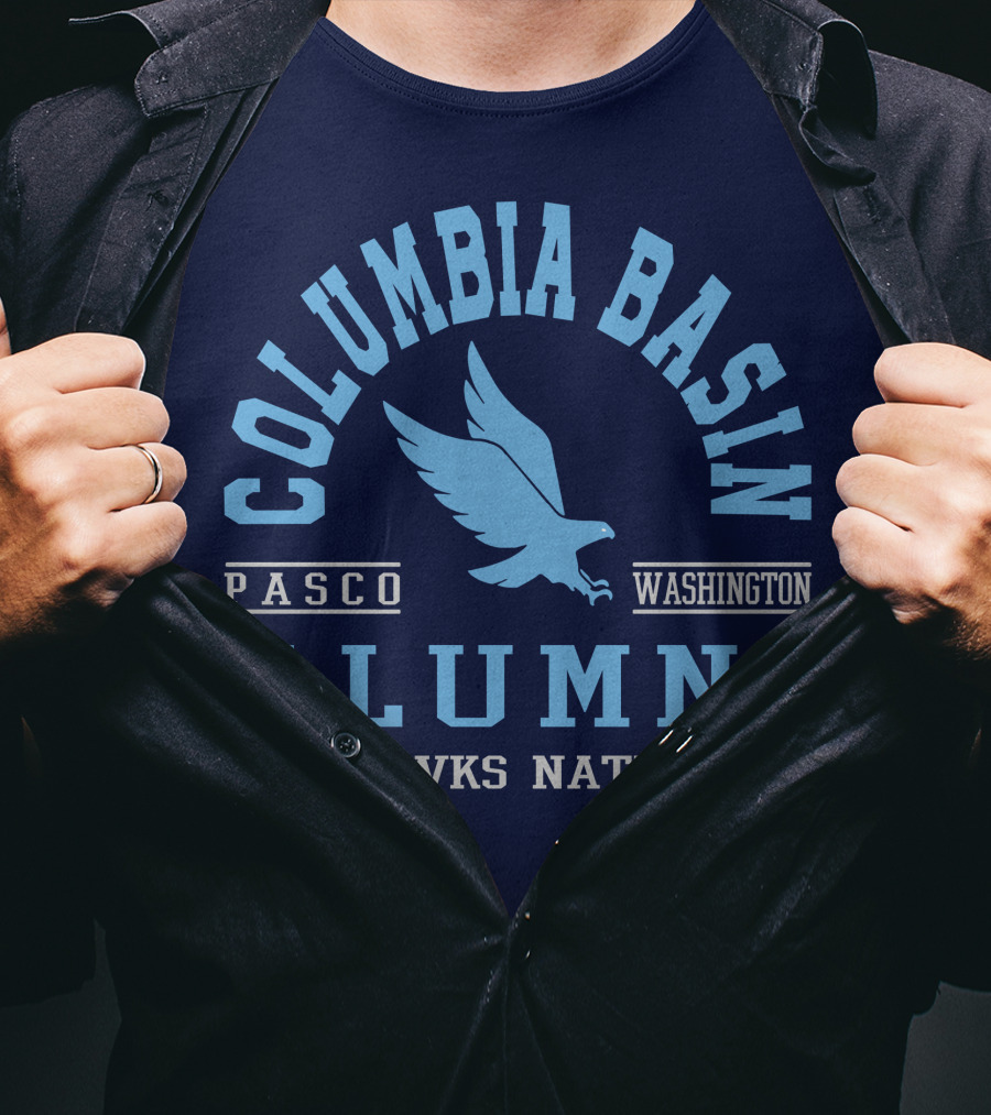 Columbia Basin Alumni Hawks Nation Pasco Washington T-Shirt
