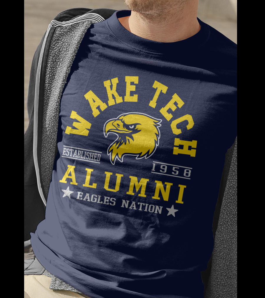Wake Tech Alumni Eagles Nation Established 1958 T-Shirt