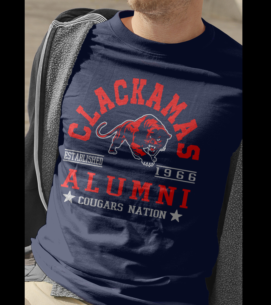 Clackamas Alumni Established 1966 Cougars Nation T-Shirt