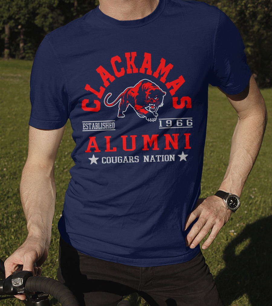 Clackamas Alumni Established 1966 Cougars Nation T-Shirt