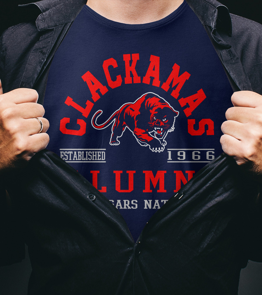 Clackamas Alumni Established 1966 Cougars Nation T-Shirt
