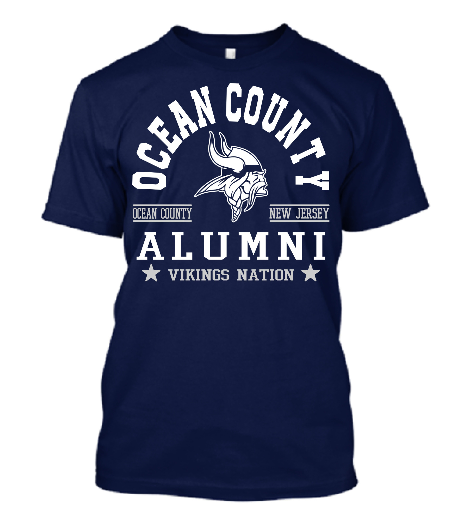 Ocean County New Jersey Alumni Vikings Nation T-Shirt