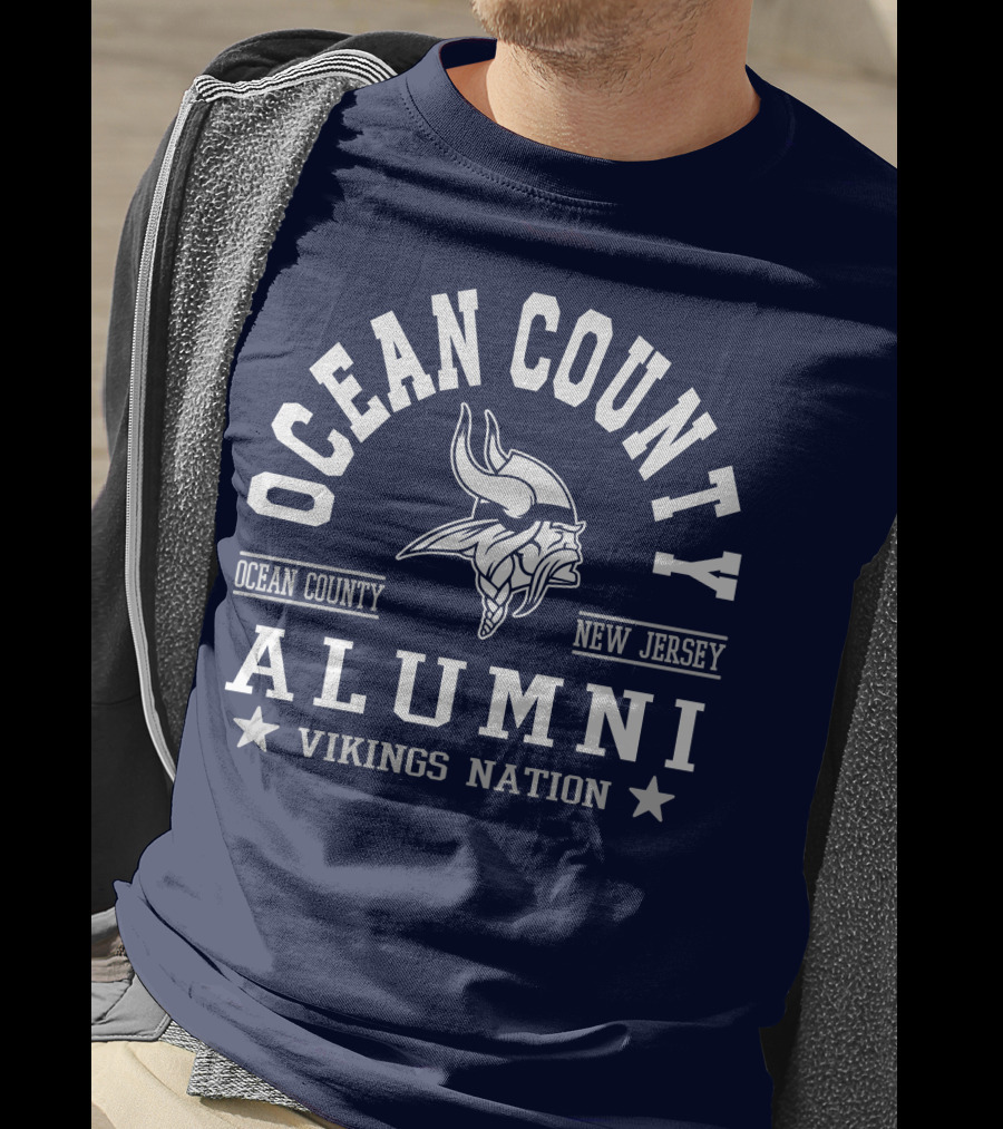 Ocean County New Jersey Alumni Vikings Nation T-Shirt