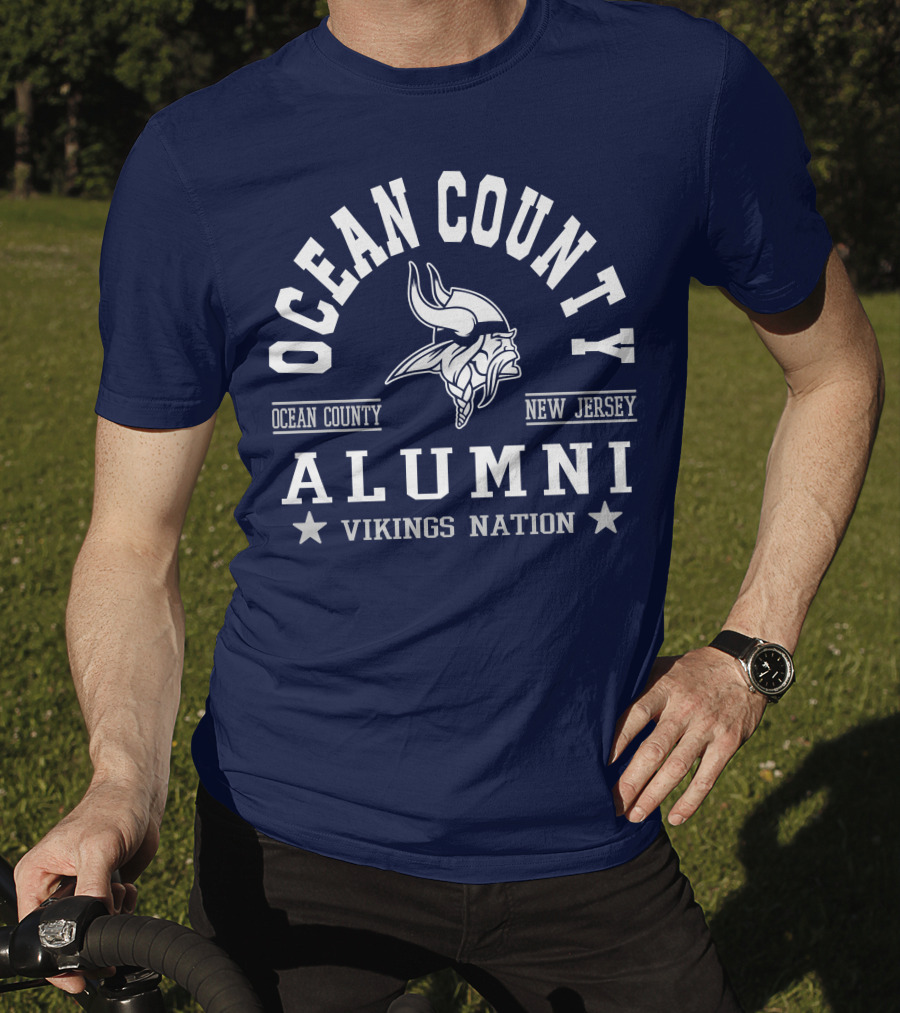 Ocean County New Jersey Alumni Vikings Nation T-Shirt