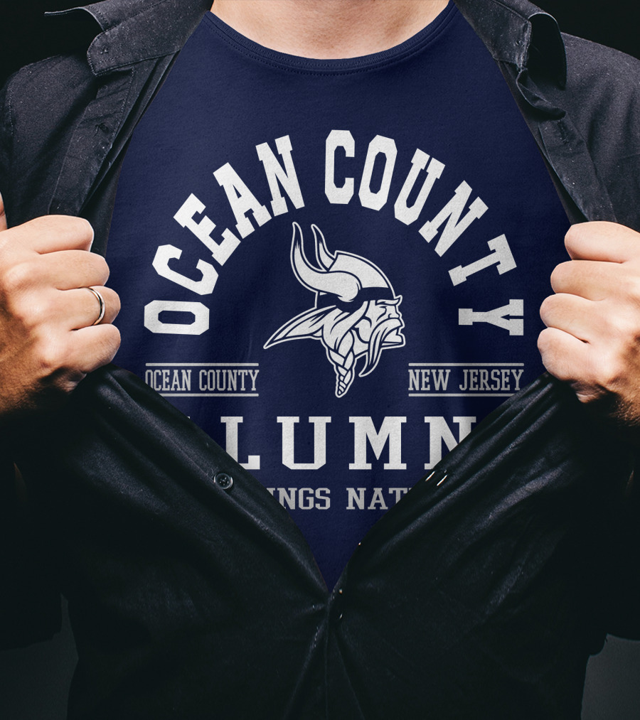 Ocean County New Jersey Alumni Vikings Nation T-Shirt