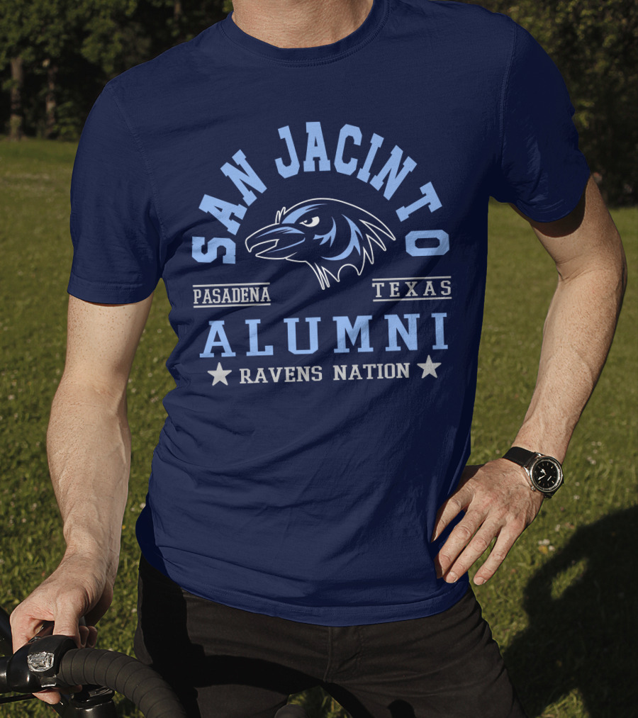 San Jacinto Pasadena Texas Alumni Ravens Nation T-Shirt