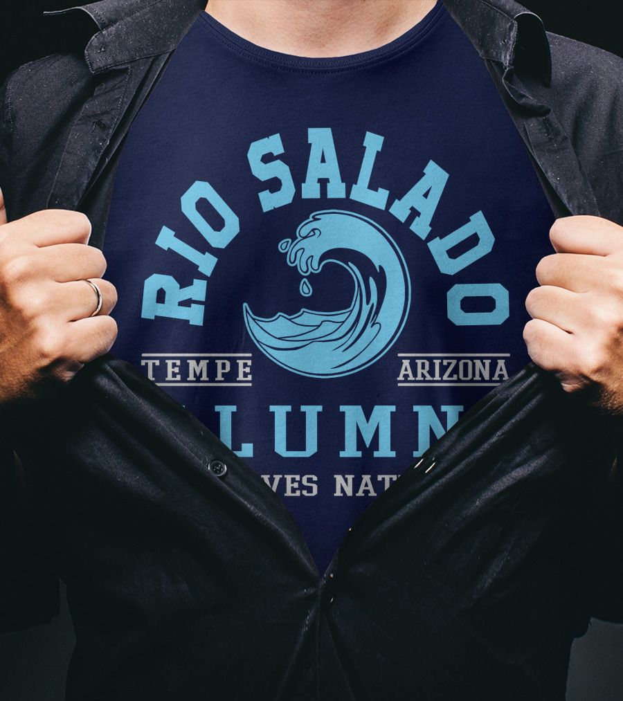 Rio Salado College Tempe Arizona Alumni Waves Nation T-Shirt