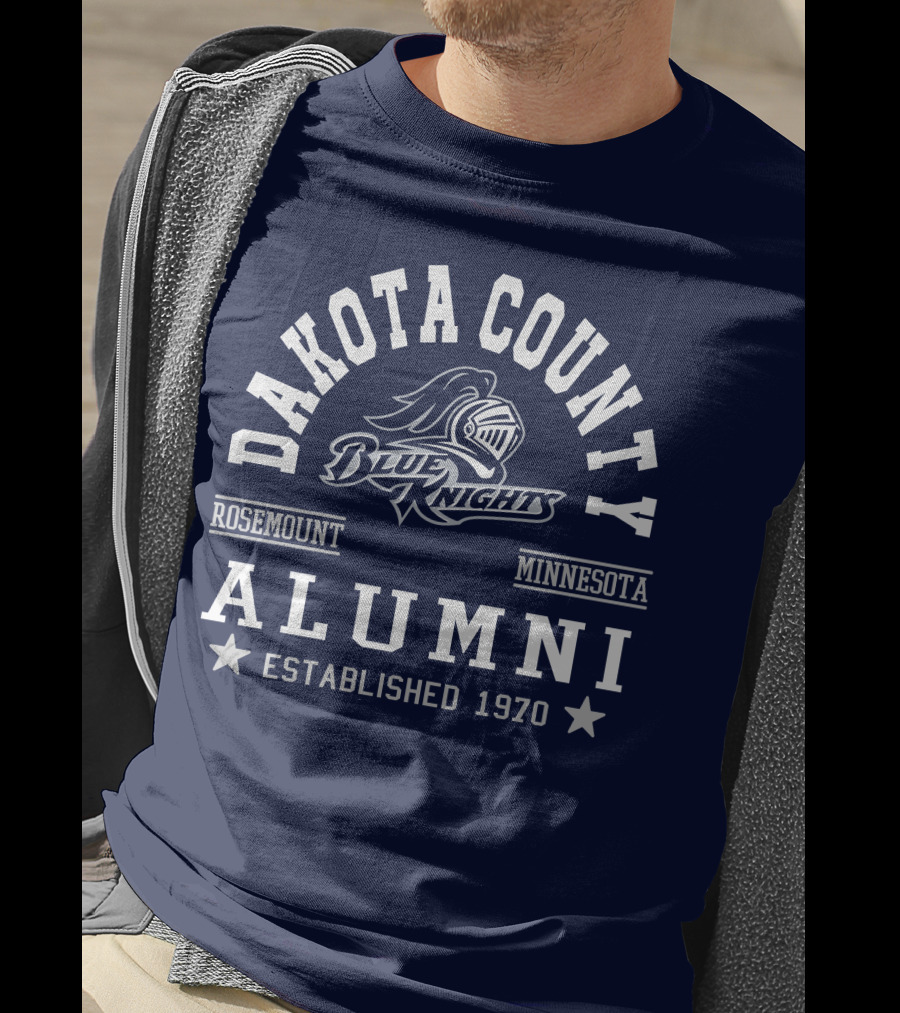Dakota County Blue Knights Rosemount Minnesota Alumni Established 1970 T-Shirt