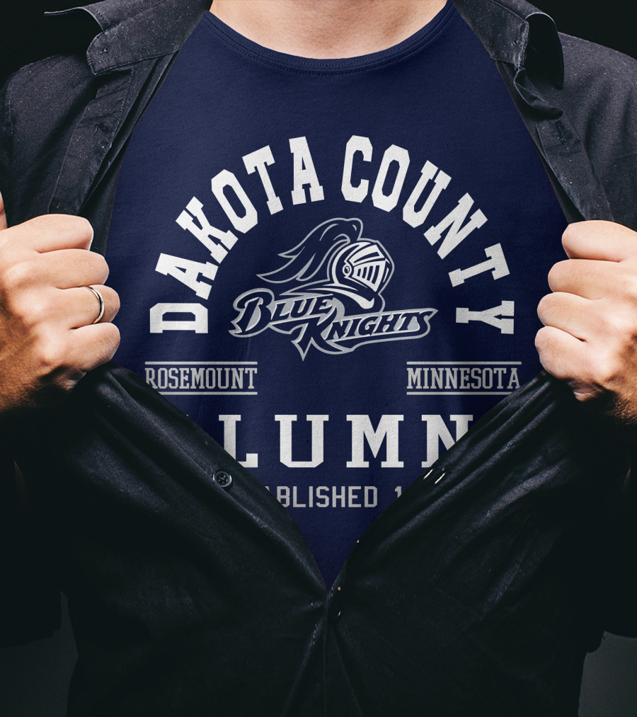 Dakota County Blue Knights Rosemount Minnesota Alumni Established 1970 T-Shirt