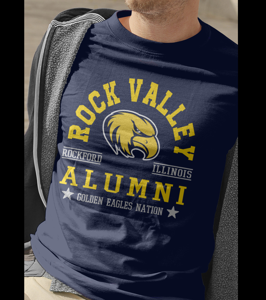 Rock Valley College Alumni Rockford Illinois Golden Eagles Nation T-Shirt