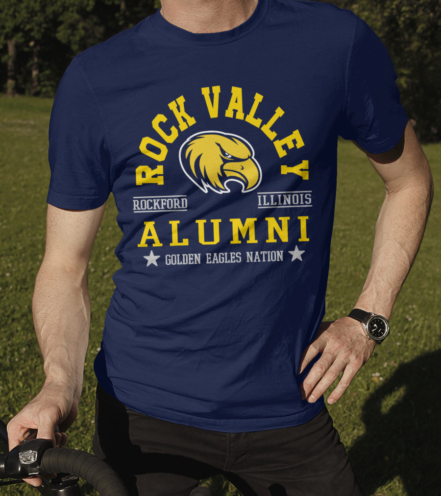 Rock Valley College Alumni Rockford Illinois Golden Eagles Nation T-Shirt