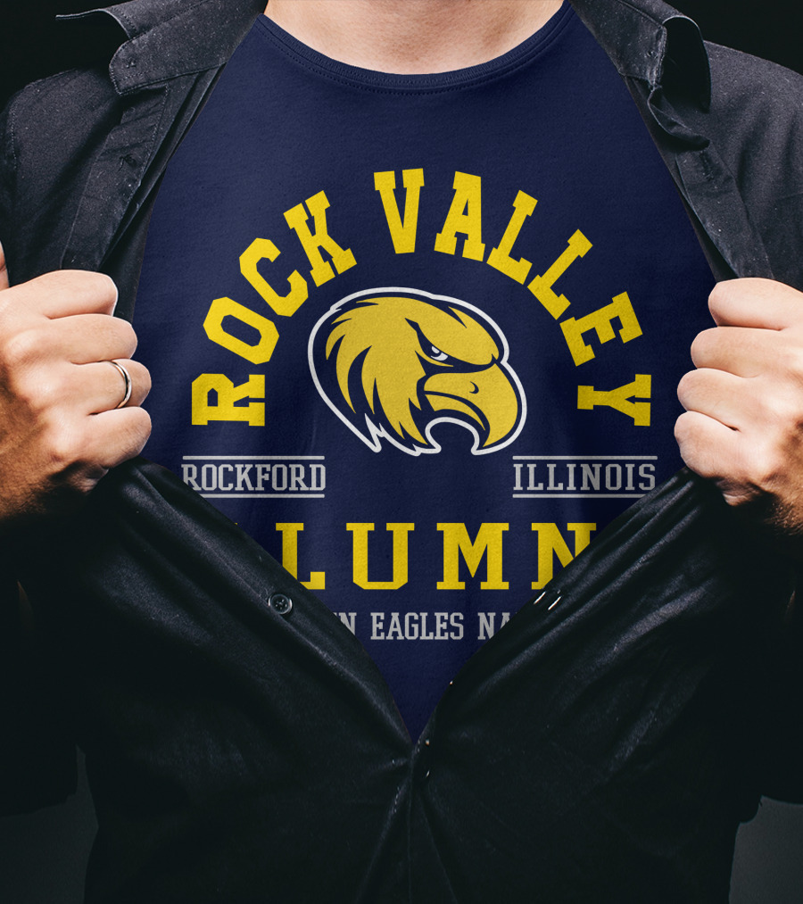 Rock Valley College Alumni Rockford Illinois Golden Eagles Nation T-Shirt
