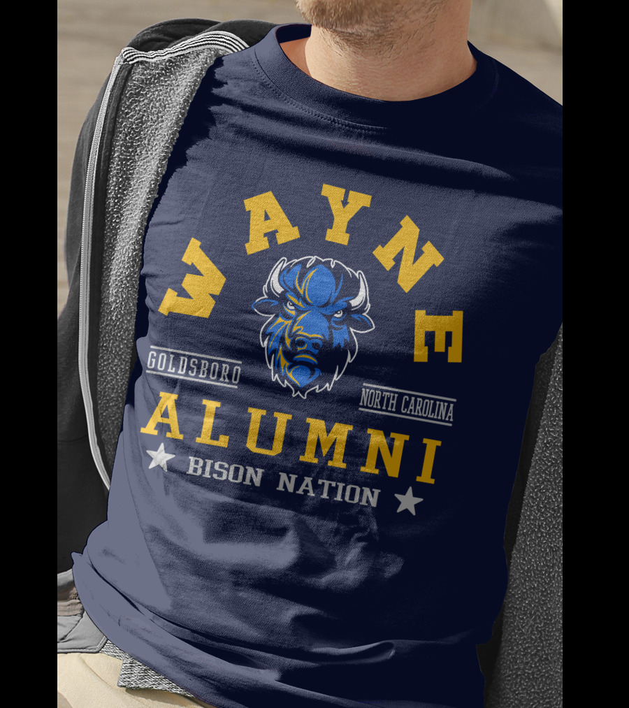 Wayne College Alumni Goldsboro North Carolina Bison Nation T-Shirt
