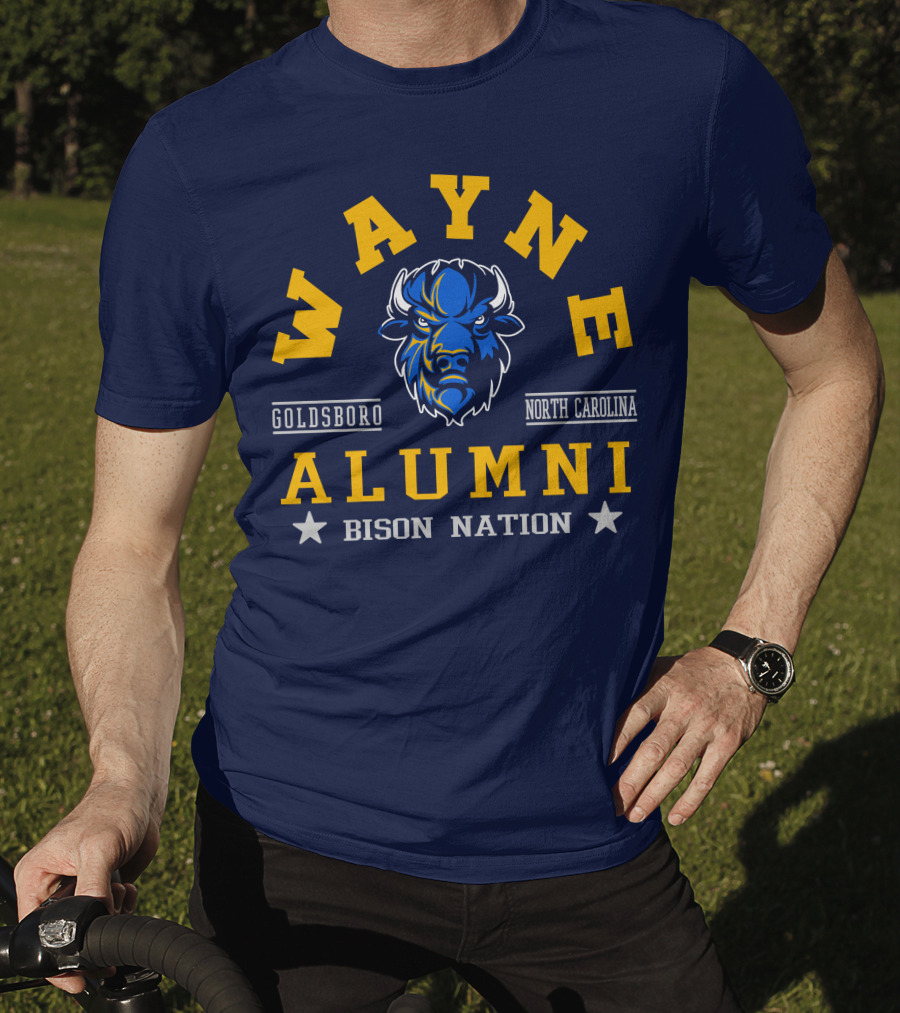 Wayne College Alumni Goldsboro North Carolina Bison Nation T-Shirt
