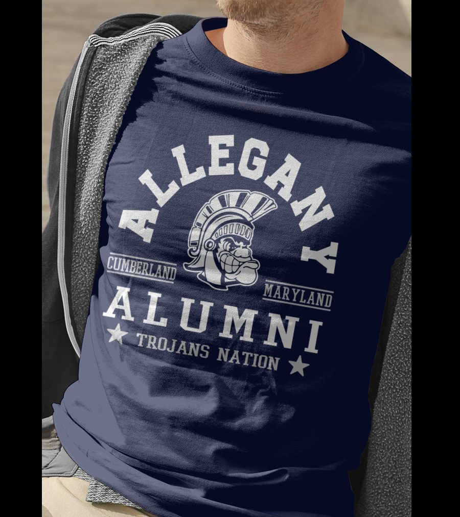 Allegany Cumberland Maryland Alumni Trojans Nation T-Shirt