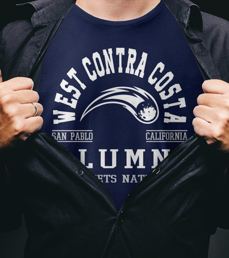 West Contra Costa San Pablo California Alumni Comets Nation T-Shirt