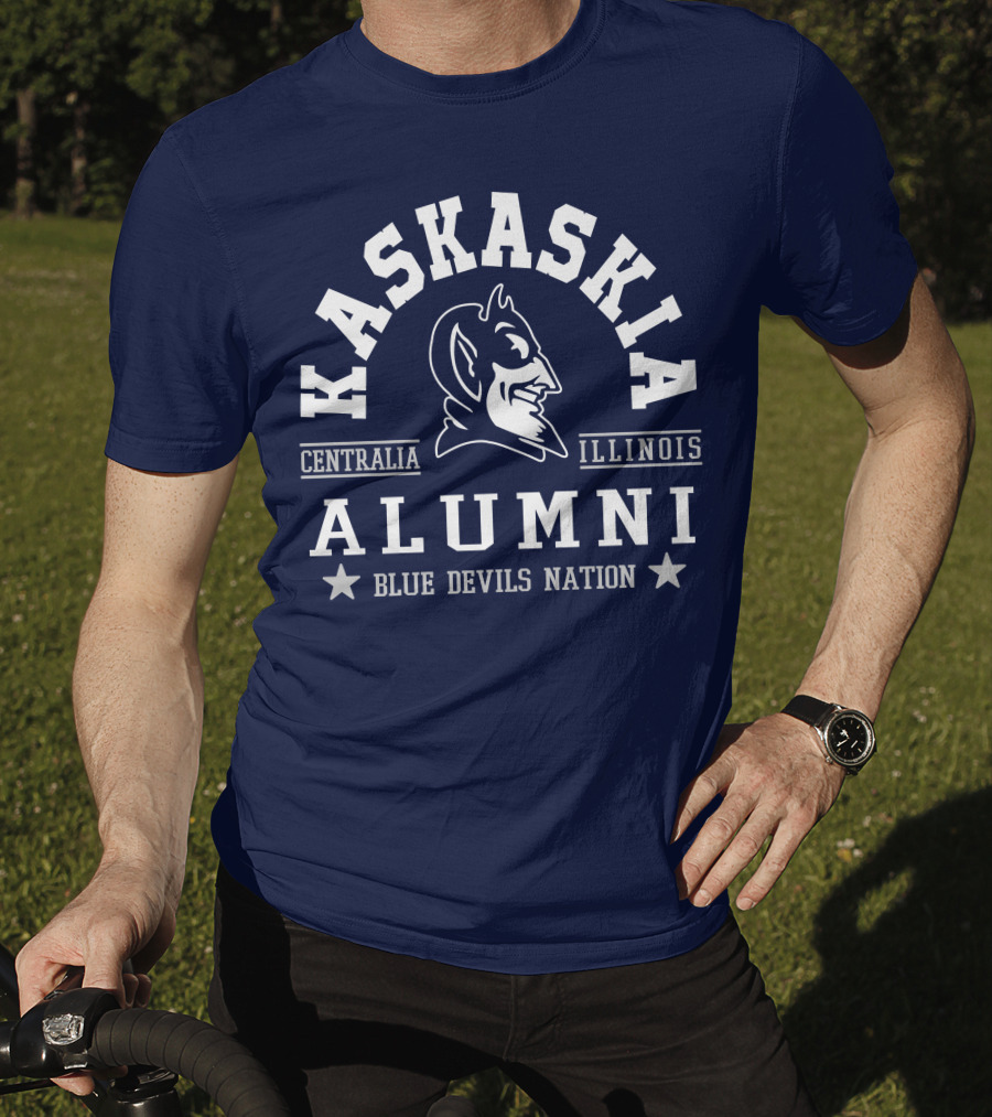 Kaskaskia College Alumni Centralia Illinois Blue Devils Nation T-Shirt