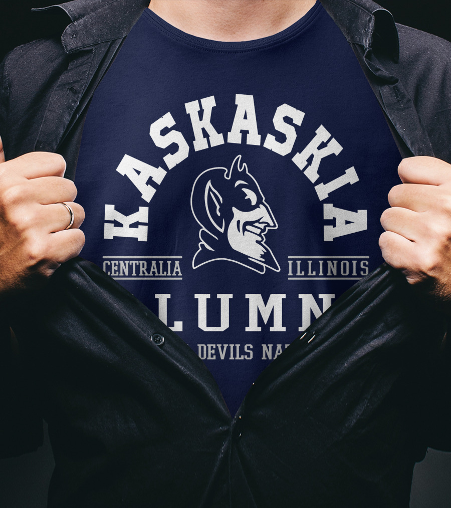 Kaskaskia College Alumni Centralia Illinois Blue Devils Nation T-Shirt