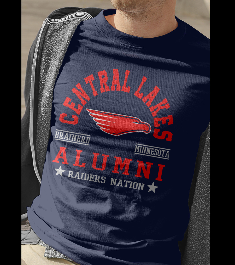 Central Lakes College Alumni Raiders Nation Brainerd Minnesota T-Shirt