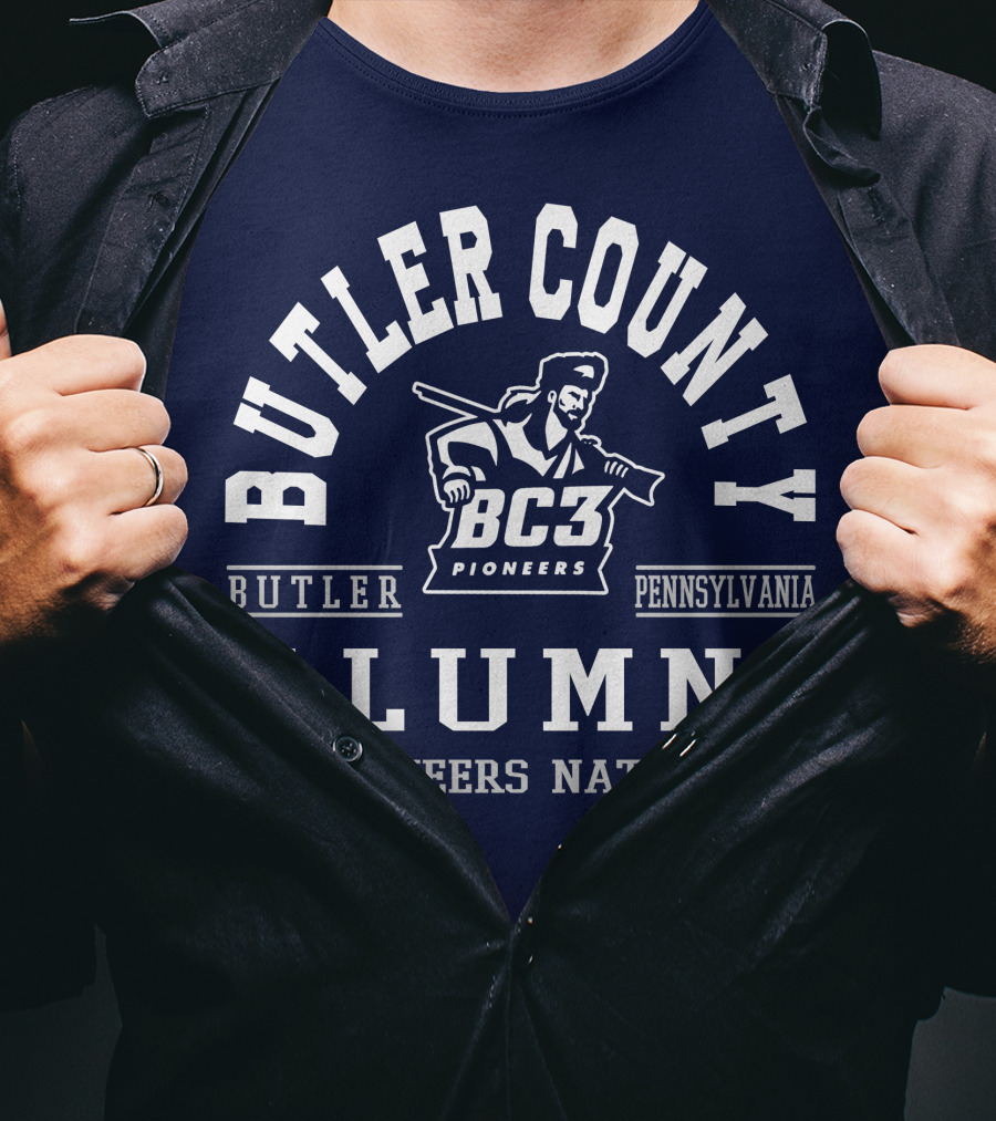 Butler County BC3 Pioneers Alumni Pennsylvania Nation T-Shirt