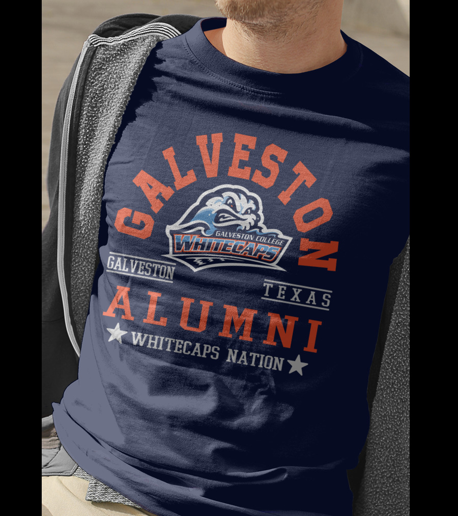 Galveston College Whitecaps Alumni Texas Whitecaps Nation T-Shirt