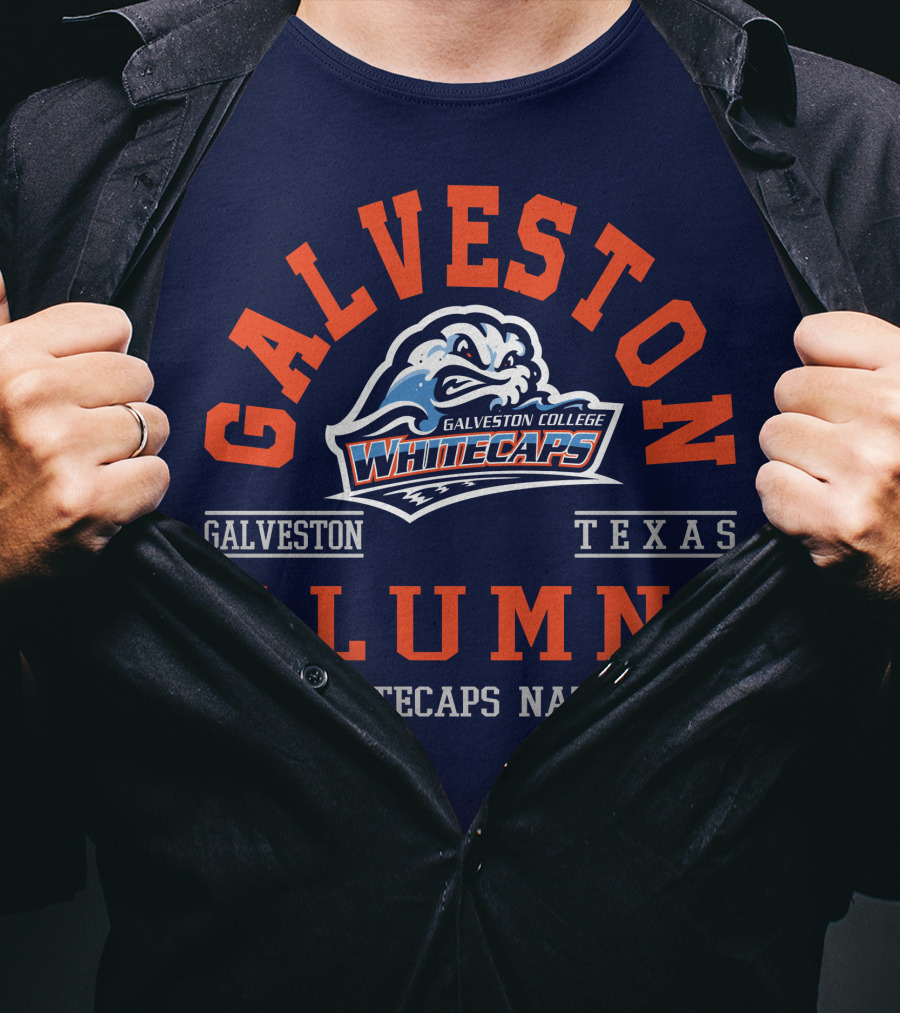 Galveston College Whitecaps Alumni Texas Whitecaps Nation T-Shirt