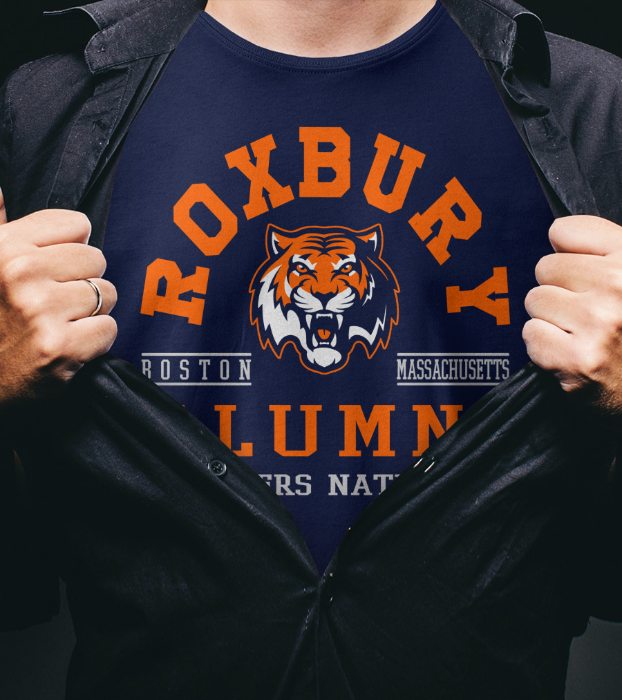 Roxbury Boston Massachusetts Alumni Tigers Nation T-Shirt