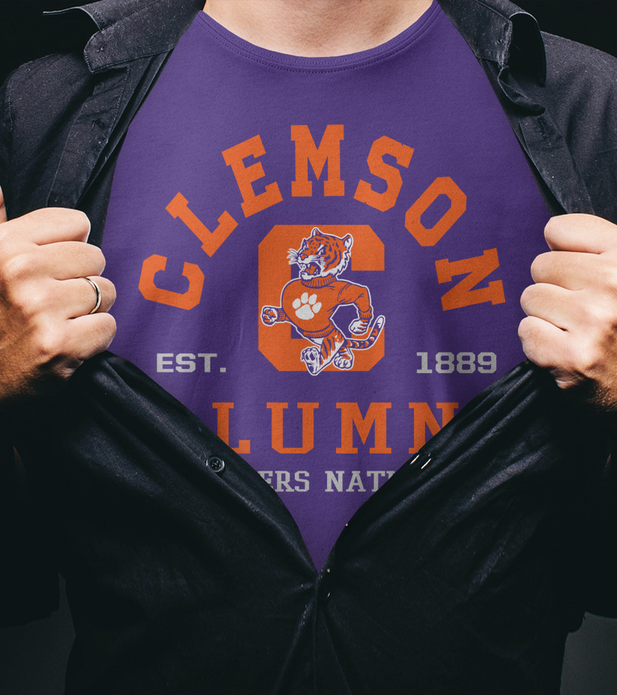Clemson Alumni Tigers Nation Est. 1889 T-Shirt