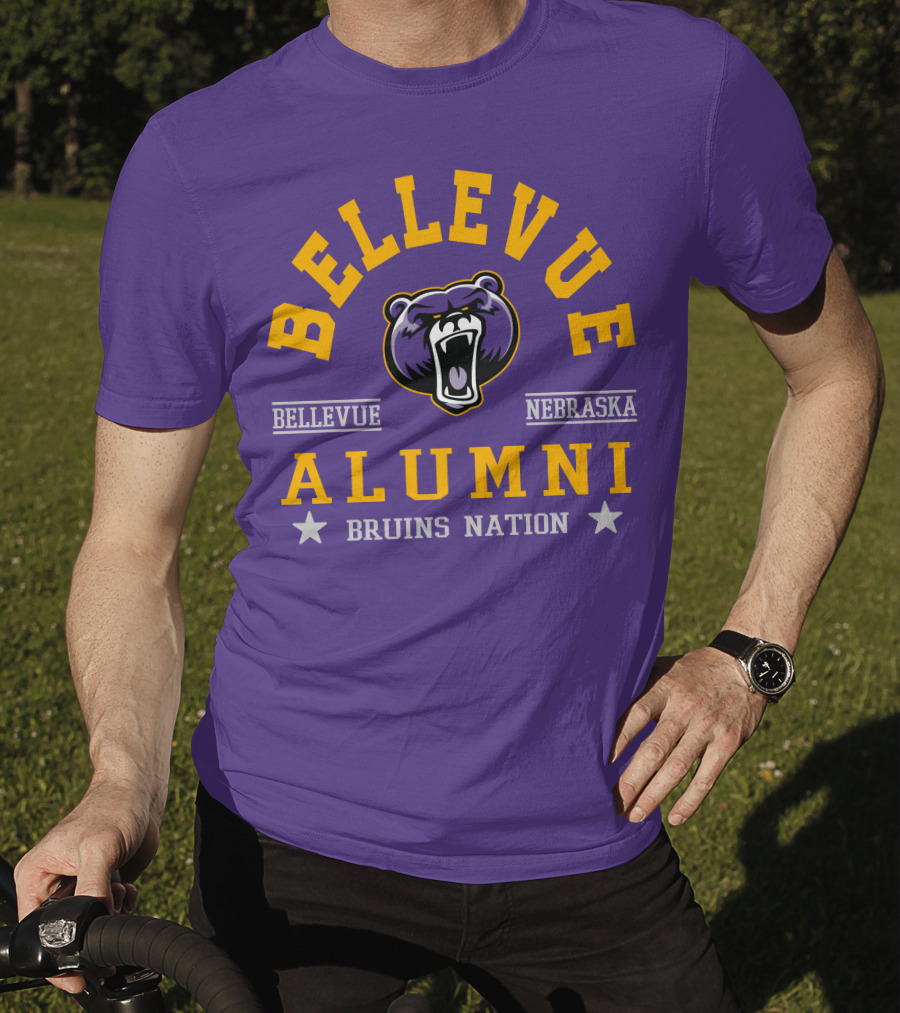 Bellevue Nebraska Alumni Bruins Nation Bear T-Shirt