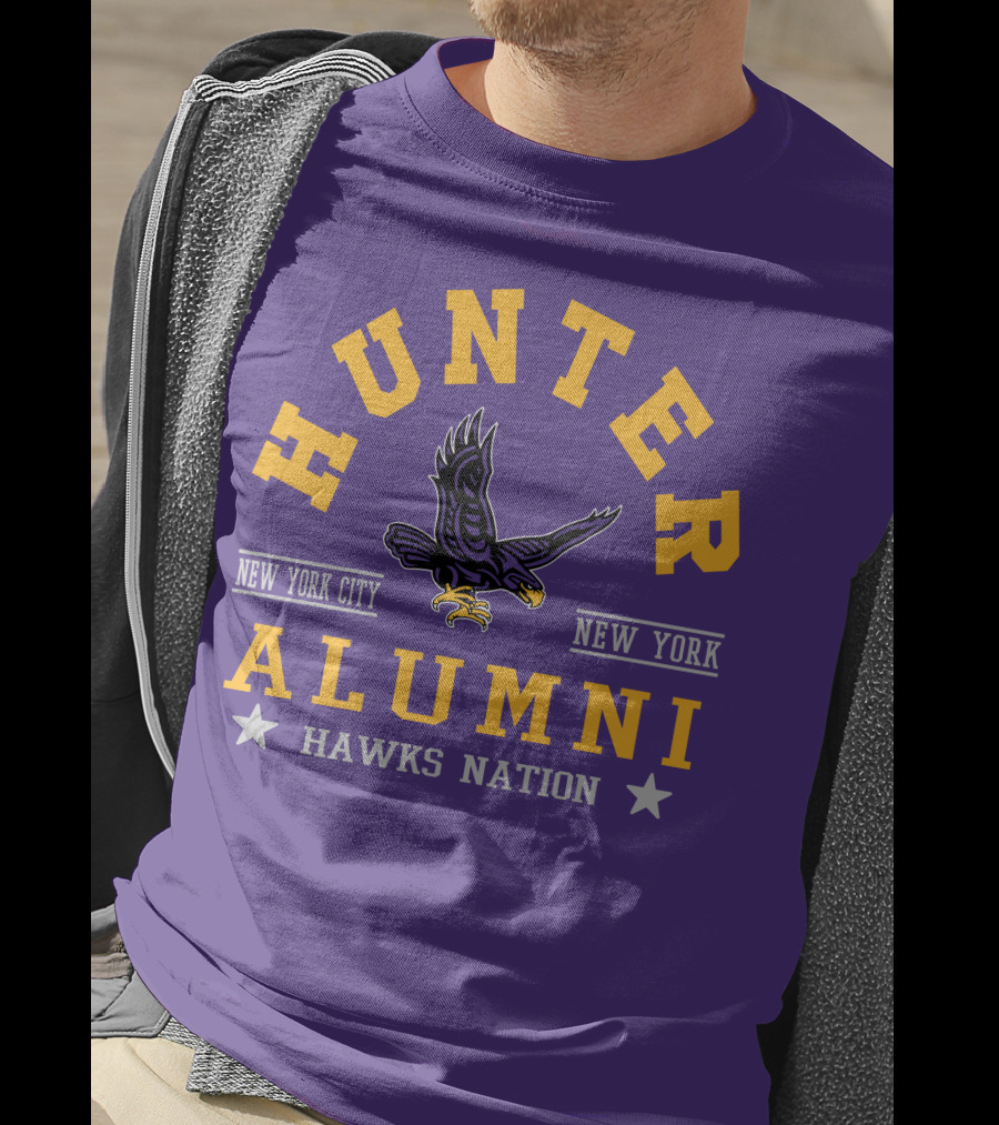 Hunter College New York City Hawks Alumni Nation T-Shirt