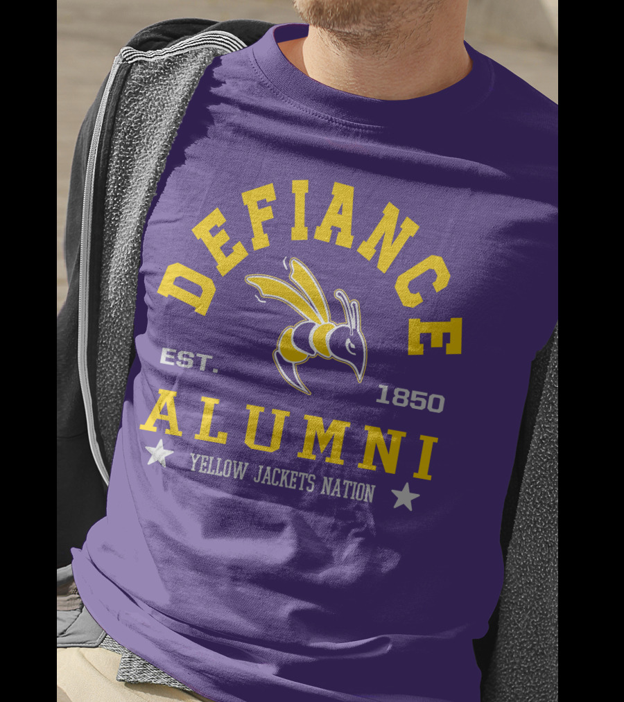 Defiance College Alumni Yellow Jackets Nation Est. 1850 T-Shirt