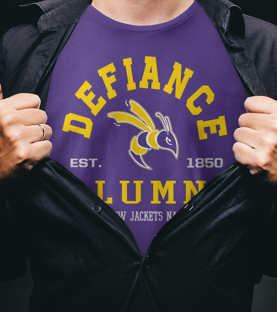 Defiance College Alumni Yellow Jackets Nation Est. 1850 T-Shirt